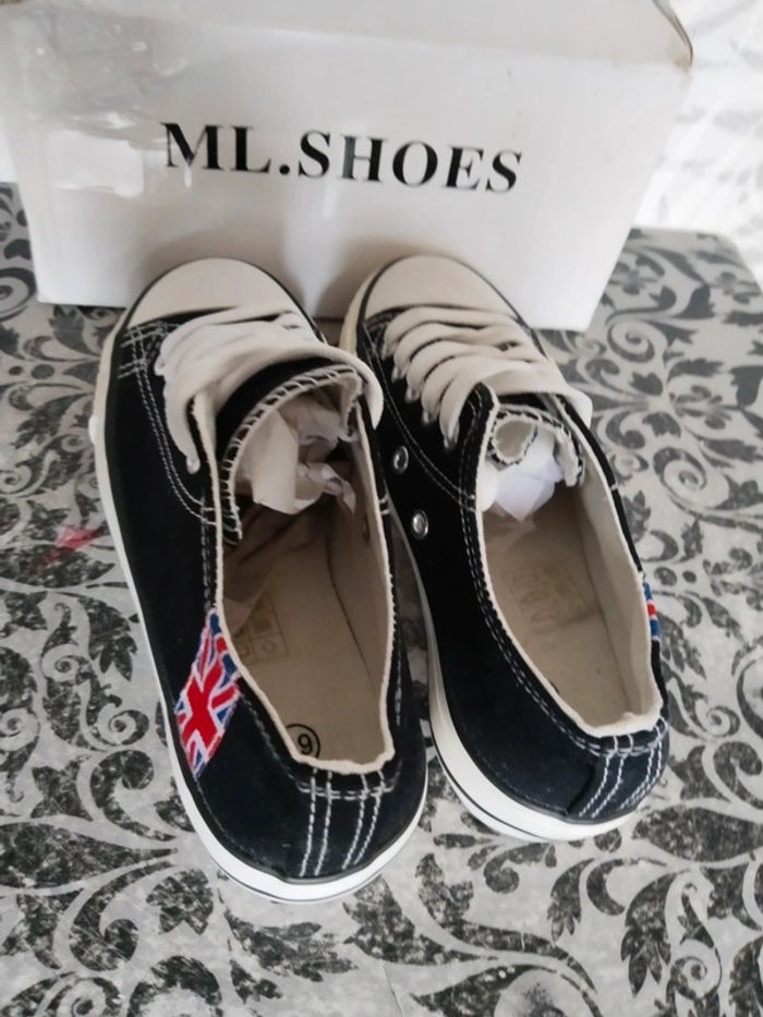 Baskets sneakers en toile enfant mixte pointure 29 - photo numéro 6