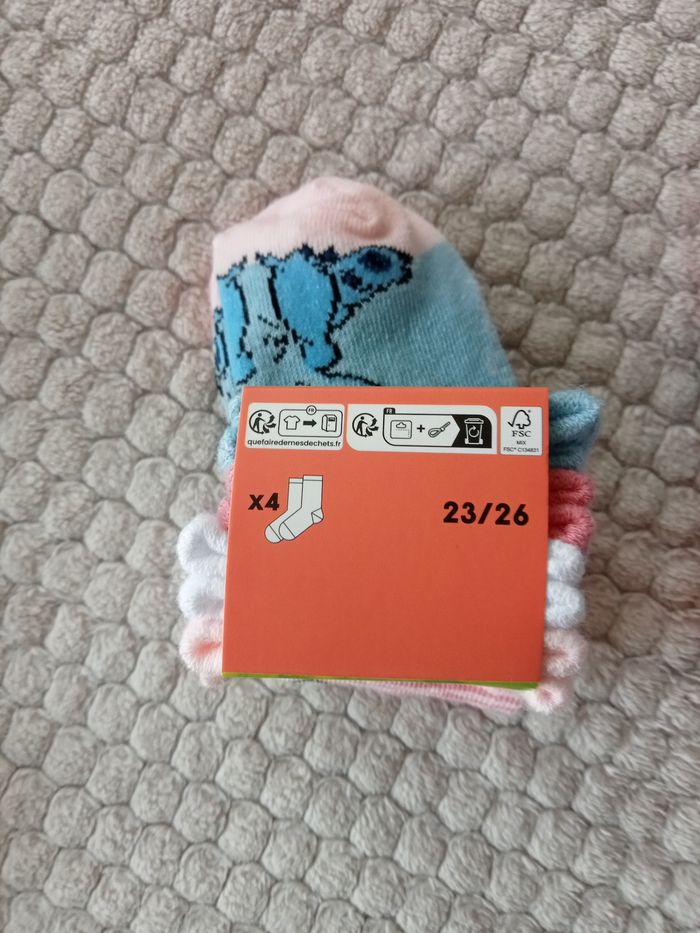 4 paires de chaussettes Stitch 23/26 - photo numéro 2