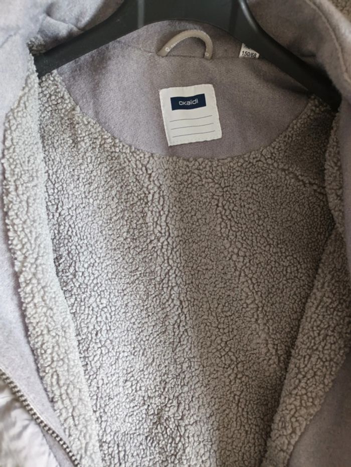 Manteau à capuche gris en laine Okaïdi 12 ans - photo numéro 5