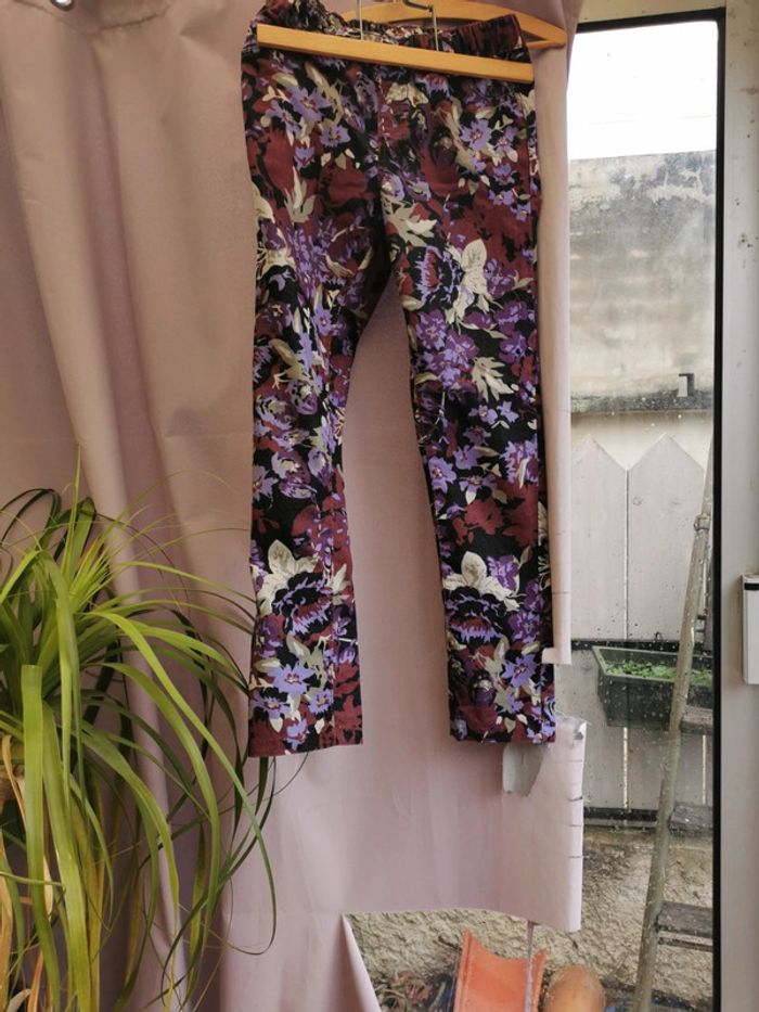Pantalon style jean imprimé en 36 elasthanne original