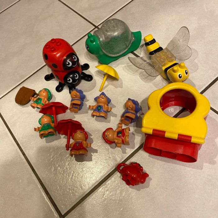 Lego duplo personnages champignons et animaux rigolos