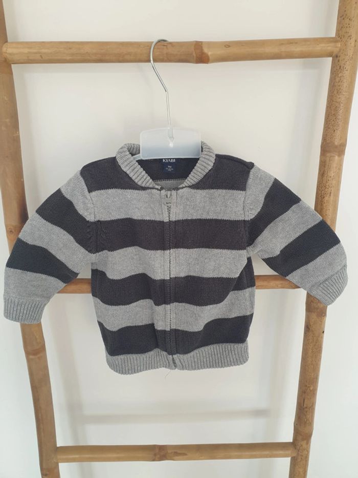 Veste rayure garcon 9 mois Kiabi