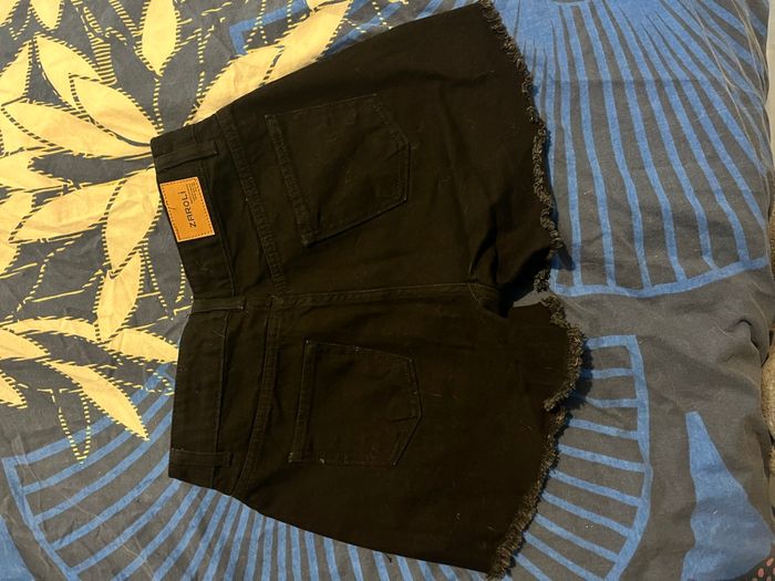 Short en jean effet déchiré destroy - photo numéro 2