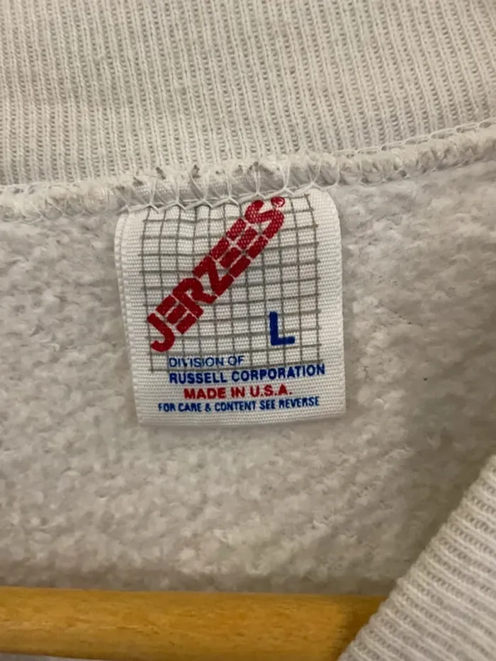 Crewneck 90s Guardian Angel Jerzees Womens L Made in USA 🇺🇸 - photo numéro 5