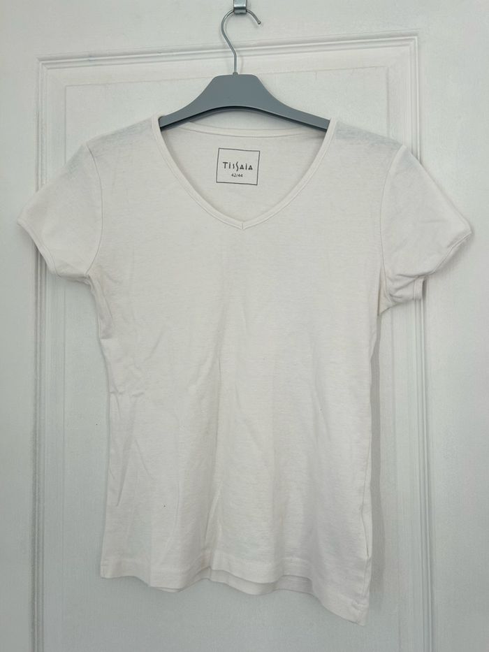 Tee-shirt à manches courtes blanc