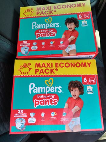 148 pants Pampers baby dry taille 6