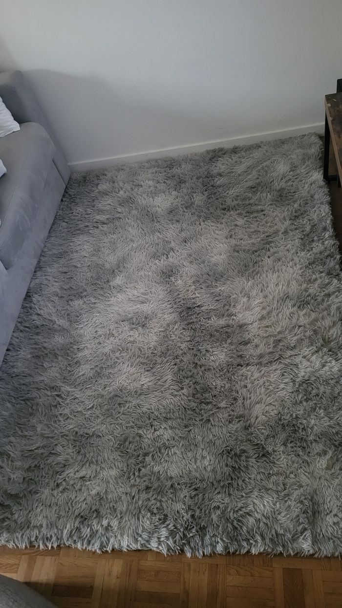 Tapis gris blanc 135x185cm