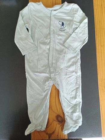 Pyjama manches longues ouverture sur le devant