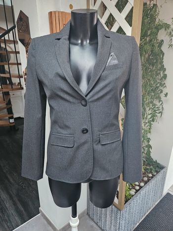 S. Oliver veste de tailleur blazer gris taille 36/38