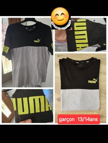 Tee shirt manche courte garçon 13/14 ans puma