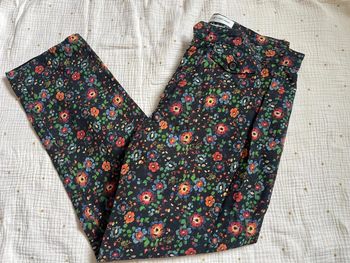 Pantalon fleuri côtelé - Isabel Marant étoile - 38