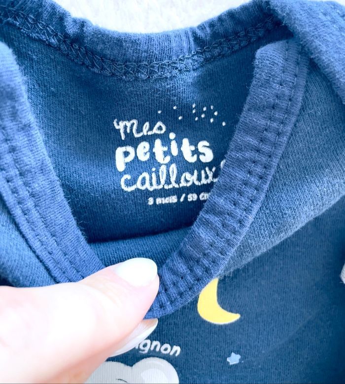 lot de 4 body manches longues «  Mes petits cailloux » taille 3 - photo numéro 5