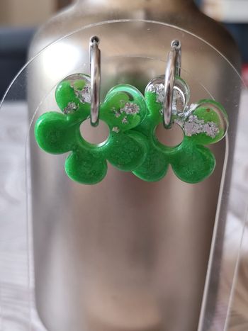 Boucles d'oreilles créoles vendues avec pampilles