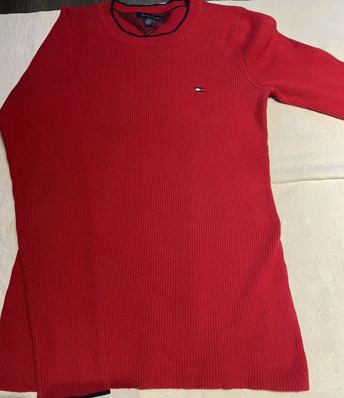 Pull Rouge Femme Tommy Hilfiger Taille P/S