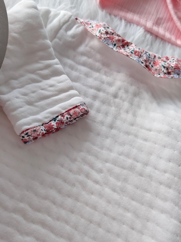 Pyjama molleton fleuri sergent major fille 3 mois 🎀 - photo numéro 7
