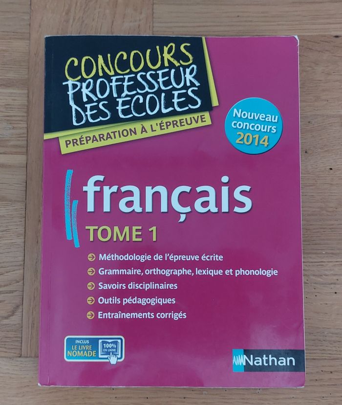 Concours professeur des écoles Français Tome 1