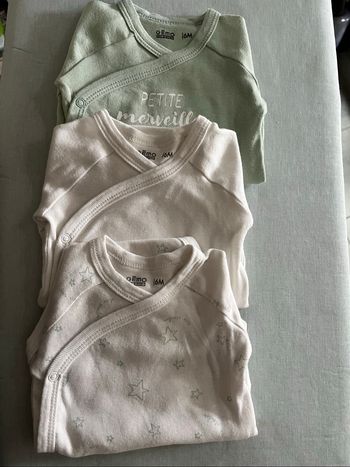 Bodys manches longues bébé 6 mois