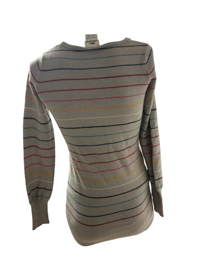 Pull en laine mérinos Lacoste femme - photo numéro 9