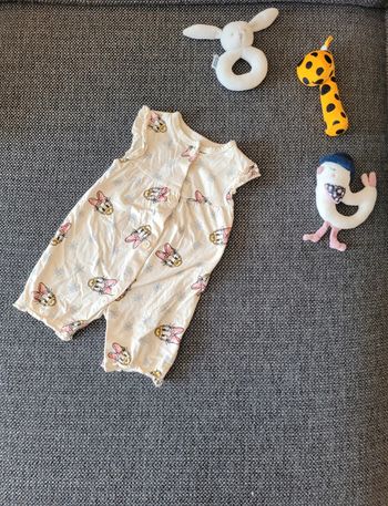 Combishort/barboteuse Daisy 6-9 mois 74 cm