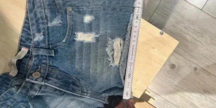Short en jean bleu - photo numéro 5
