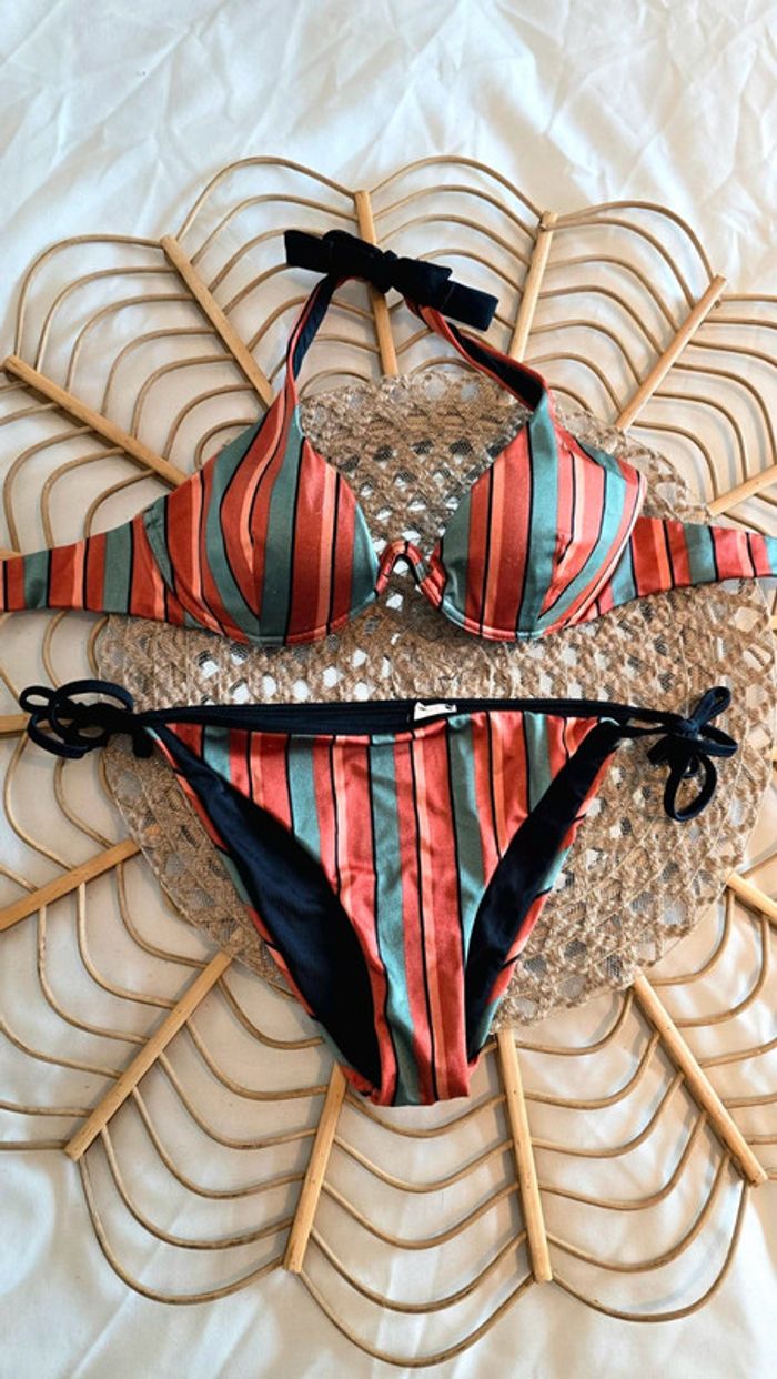 Maillot de bain rayé Calzedonia