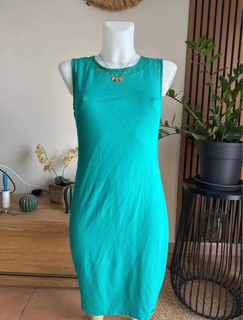 Robe verte Lpb dos ouvert