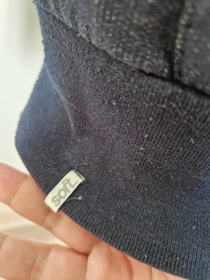 Gilet sweat a capuche soft gris taille L - photo numéro 3
