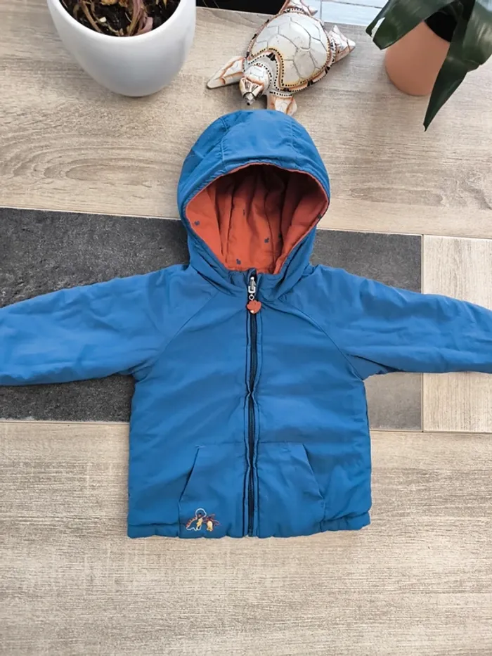 Manteau réversible à capuche garçon 18 mois sergent major - photo numéro 2