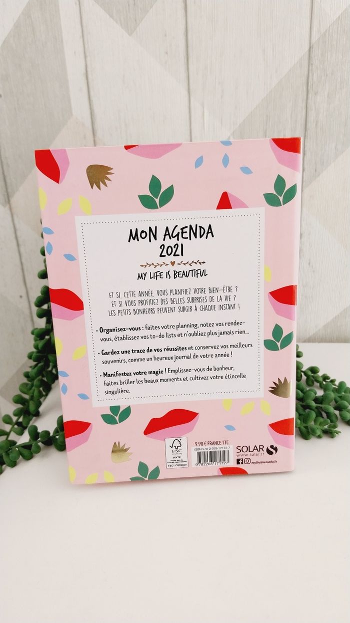 Agenda adulte " My life is beautiful " NEUF - photo numéro 2