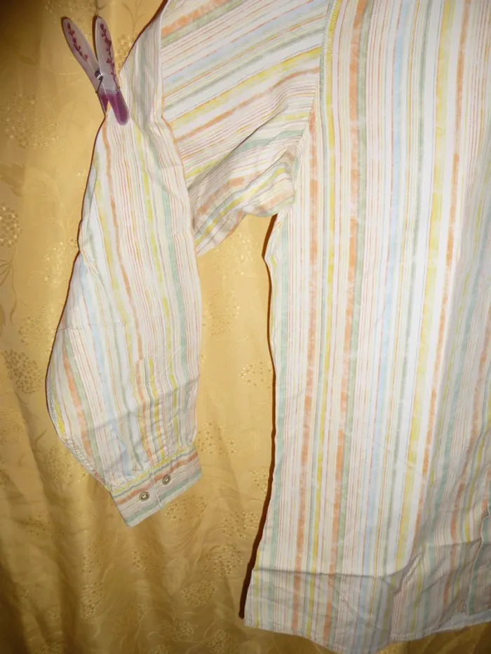 chemise manche longue rayé pastel Marlboro classics L - photo numéro 5