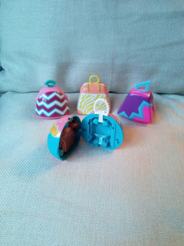 Lot de 4 petites poupées transformables en sac à main - photo numéro 12