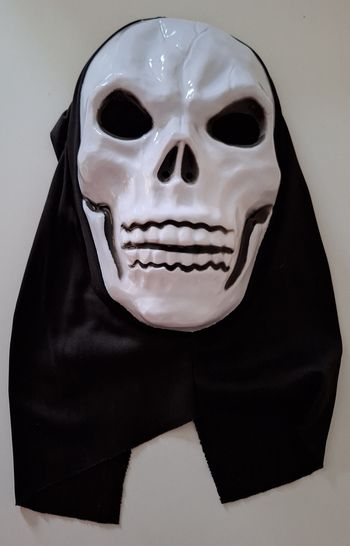 Masque tête de squelette à enfiler