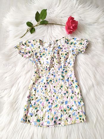 🌺 Robe été chemisier en viscose 2-3 ans imprimé fleurs Tex baby