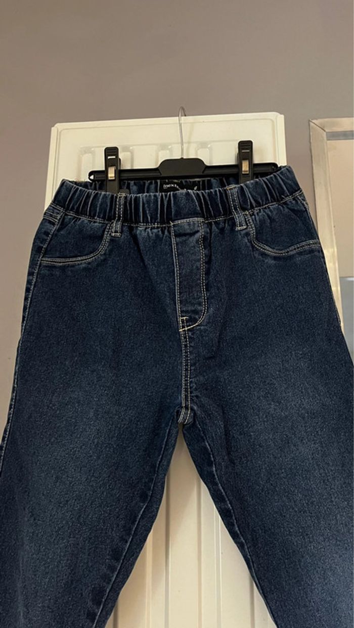 Jeans fille taille élastique jeeging - photo numéro 2