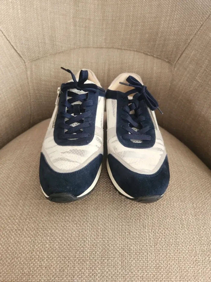 Baskets de ville Fugitive 40 bleu marine gris et blanc - photo numéro 4