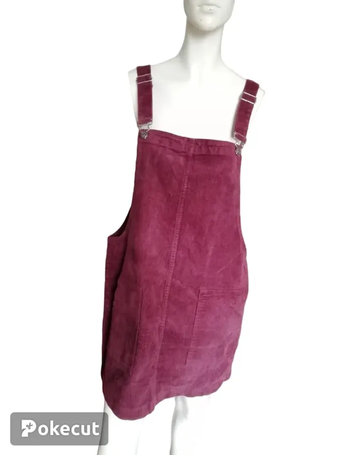 Robe dress salopette jump suit velours Bordeaux wine rentrée automne hiver winter