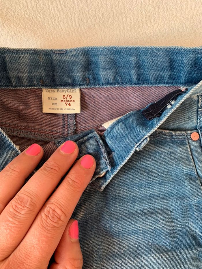 Jean 6/9 mois zara - photo numéro 3