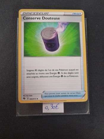 Carte Pokémon Conserve Douteuse 66/073