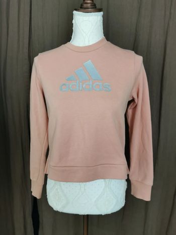 Sweat pull Adidas couleur saumon abricot taille 9-10 ans