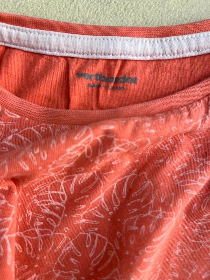 T shirt orange Verbaudet taille 8 ans - photo numéro 4