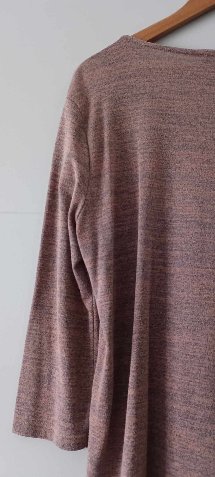 T-shirt rose chiné manches 3/4 col V Armand Thiery Taille 5 - photo numéro 6