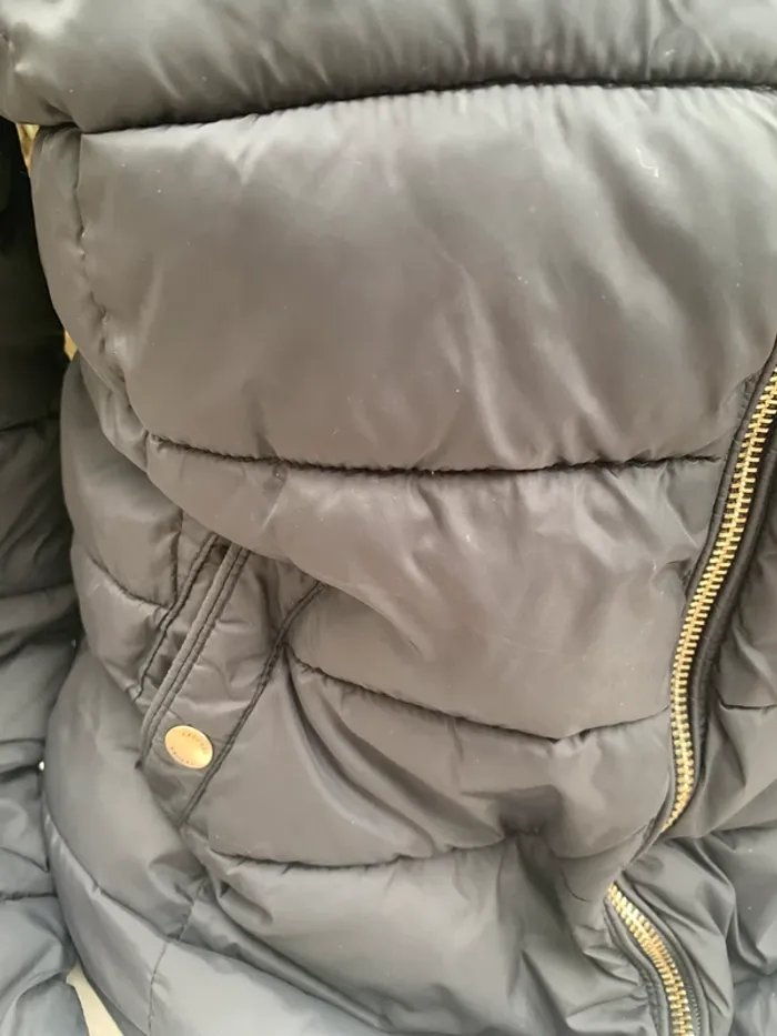 Doudoune Kaporal taille 38 avec capuche noir - photo numéro 5