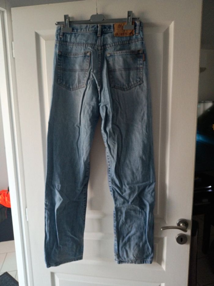 Jeans oboush taille 38 coloris bleu clair idéal pour le travail - photo numéro 8