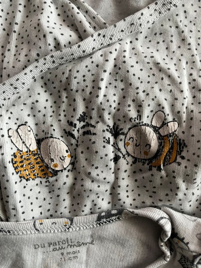 Lot de 3 bodies Du Pareil au Meme - photo numéro 2