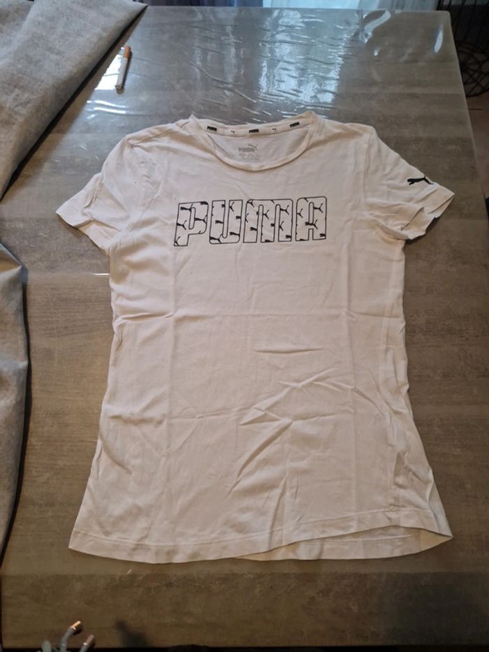 Tee shirt blanc puma