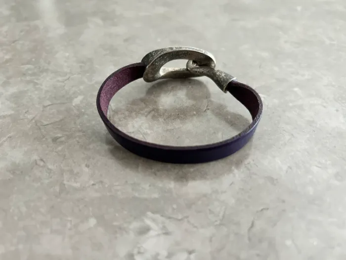Bracelet Cuir et Argent - photo numéro 2