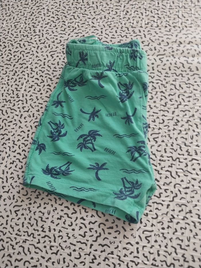 Short bébé été vert palmiers – 18 mois - photo numéro 4
