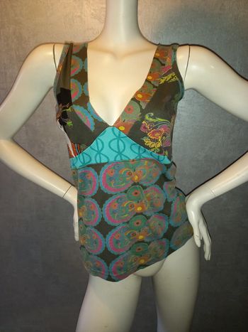 débardeur coloré desigual taille 38/40