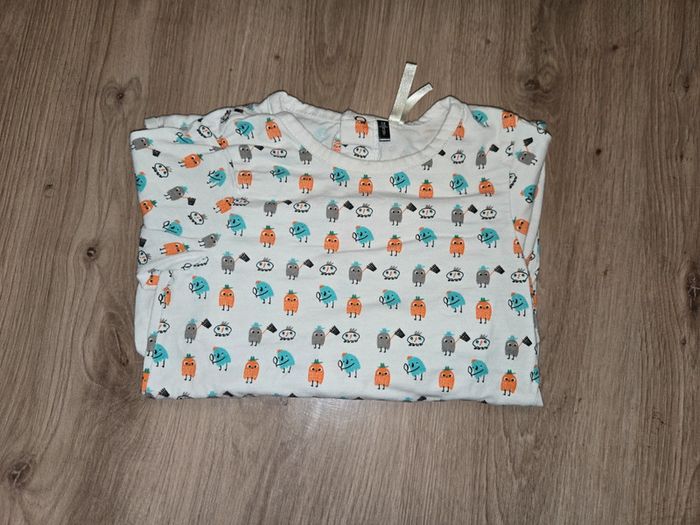 Joli pyjamas / grenouillère en coton fille 12 mois - photo numéro 2
