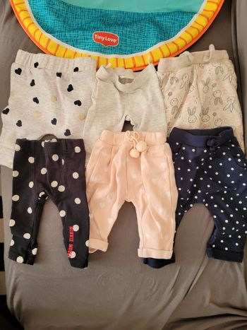 6 pantalons bébé fille
